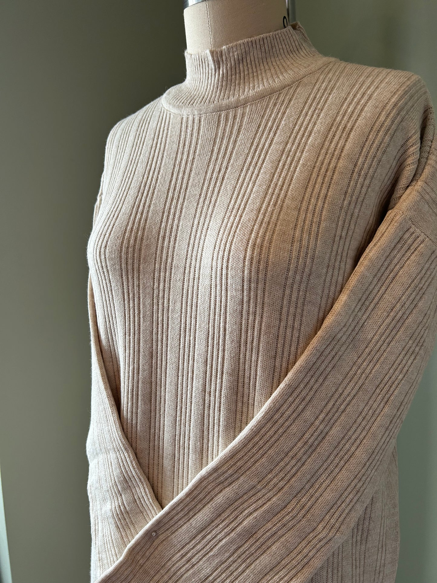 Sweater Dress Set Beige