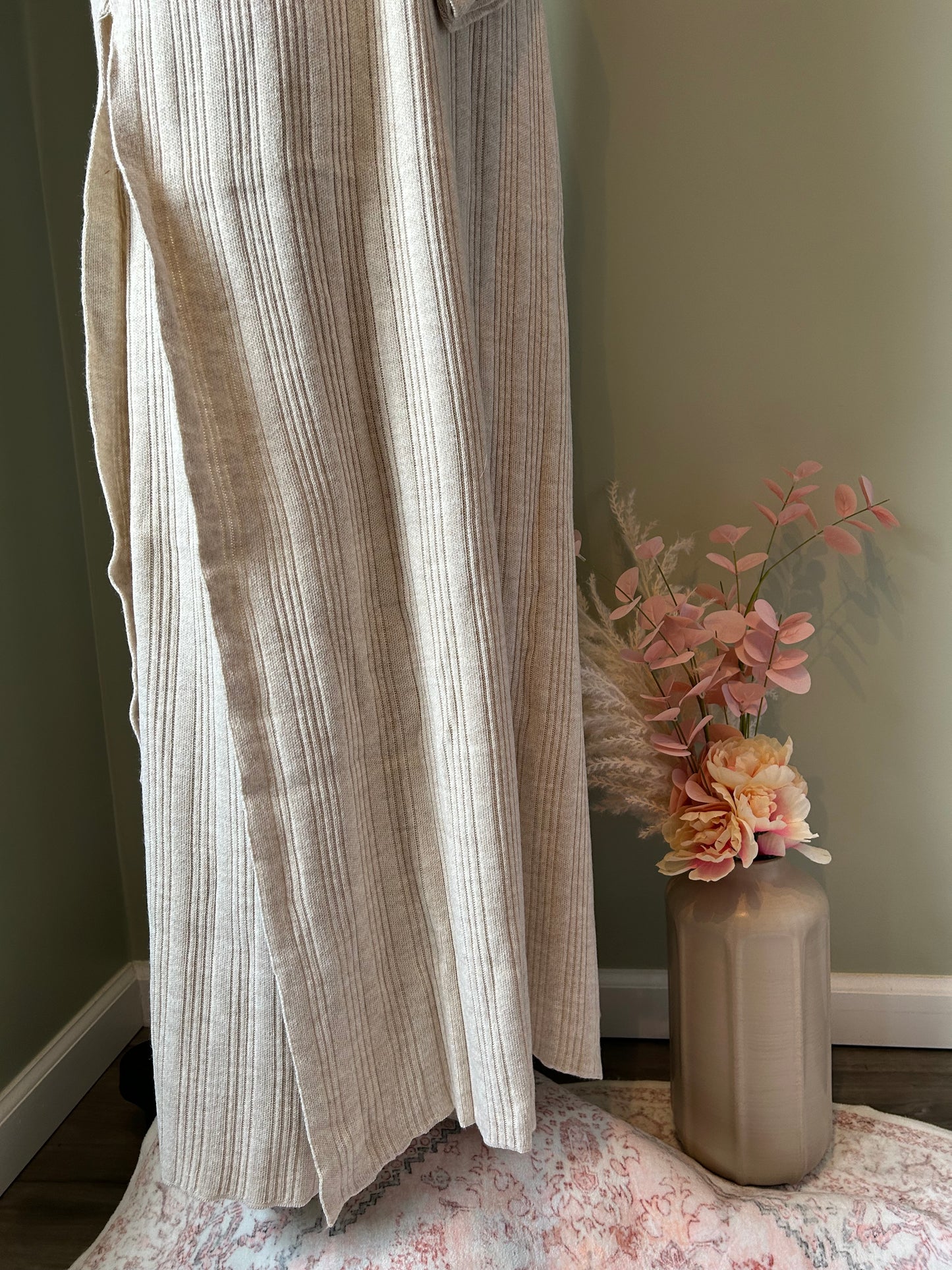 Sweater Dress Set Beige