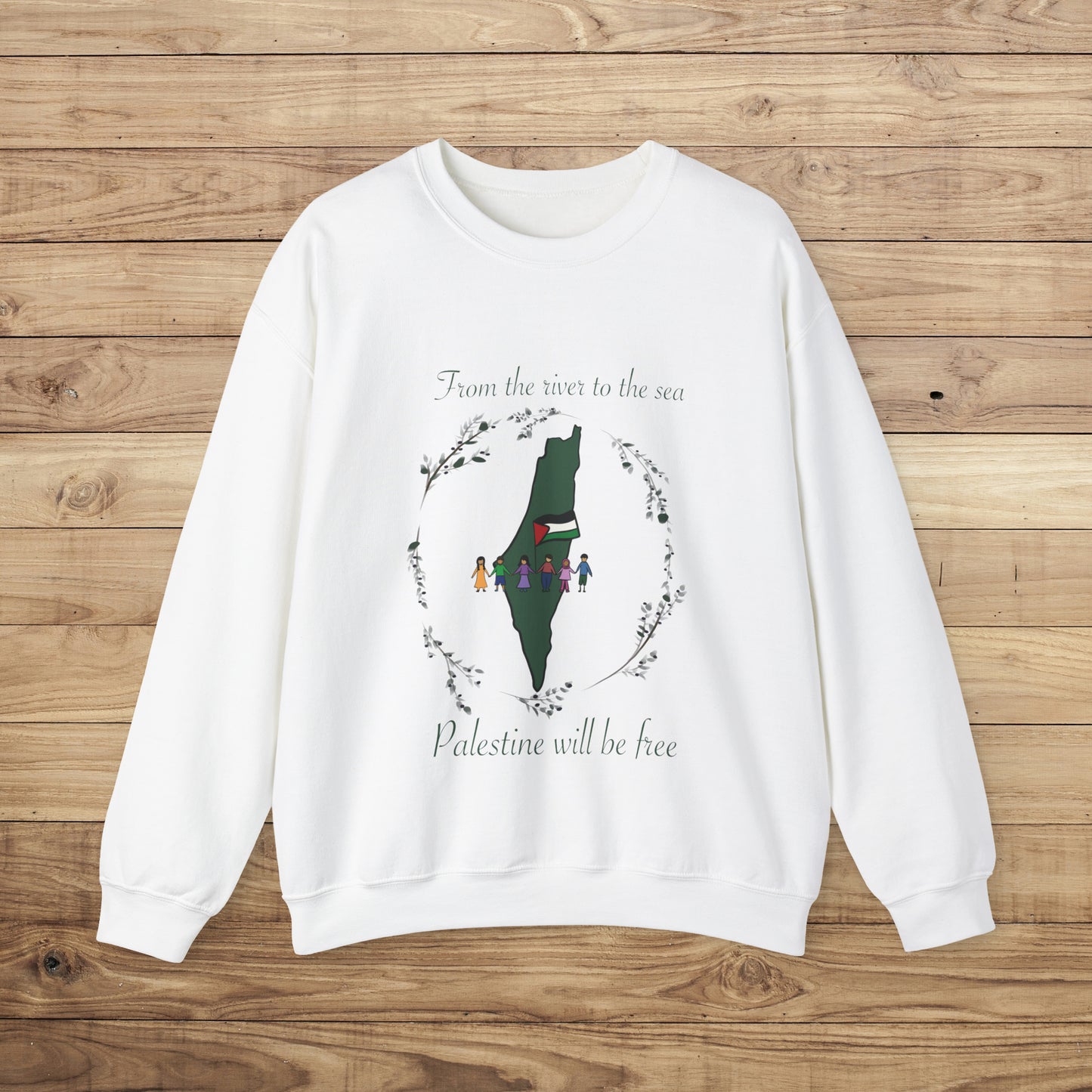 Sweatshirt - Palestine Will Be Free Flag Crewneck Sweatshirt