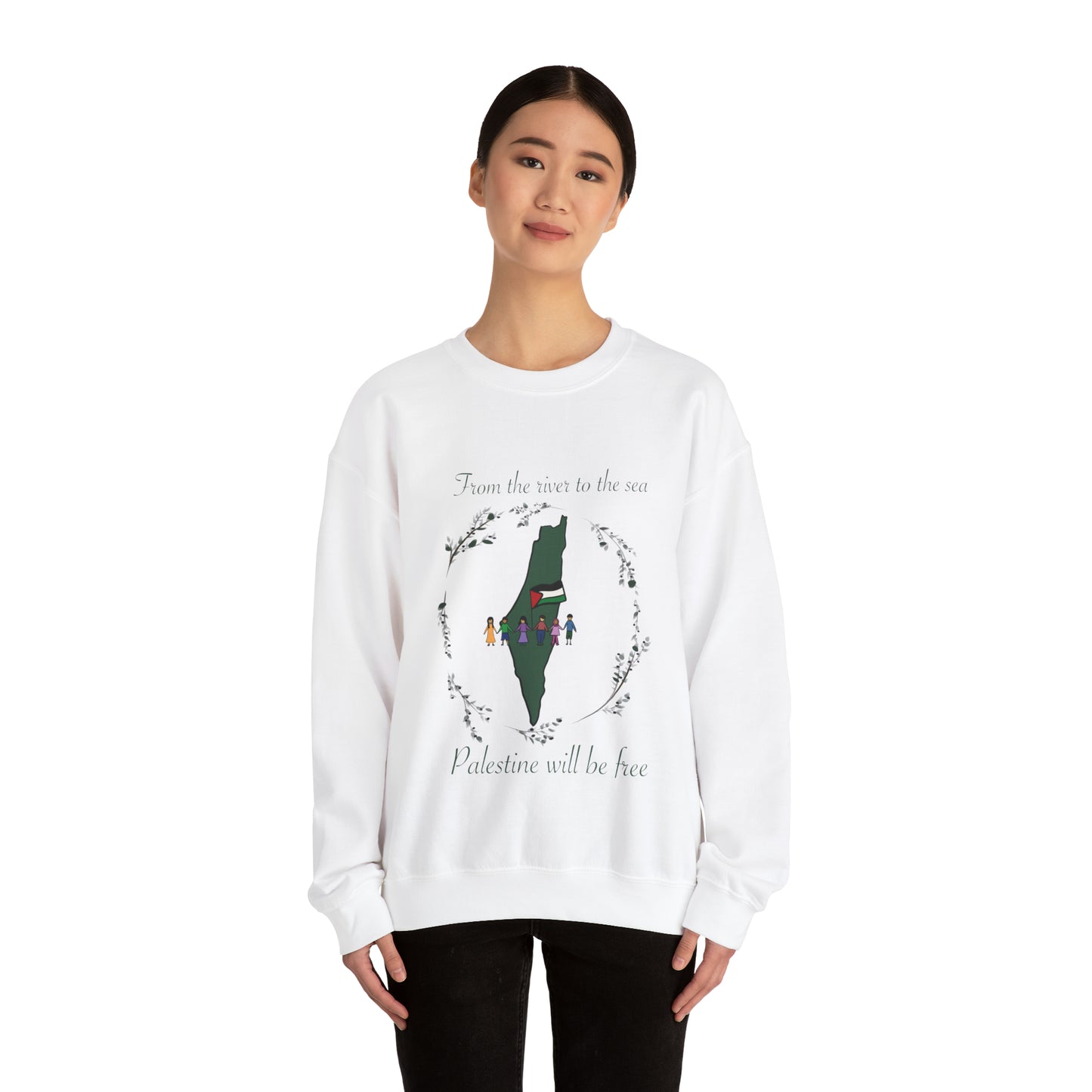 Sweatshirt - Palestine Will Be Free Flag Crewneck Sweatshirt